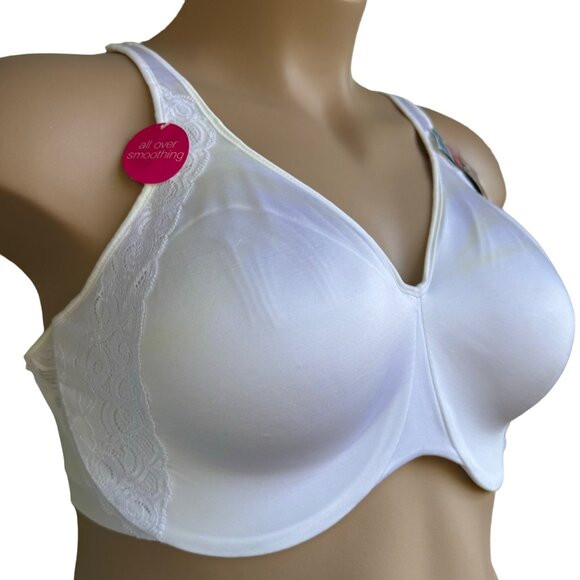 Bali Womens White Underwire Minimizer Bra 42DDD Adjustable Straps Style DF1004 - Picture 7 of 16
